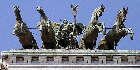 Rome Victor Emanuel Monument Vittoriale winged horses